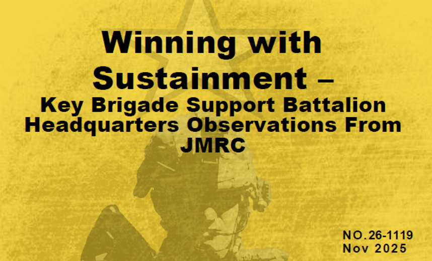 USArmy_CALL's tweet image. Read Joint Multinational Readiness Center (JMRC) insights providing a framework for BSBs to refine their processes and improve sustainment operations, ensuring the brigade combat team’s overall effectiveness. #JMRC | #Army250

Public #Army article link: army.mil/article/289088