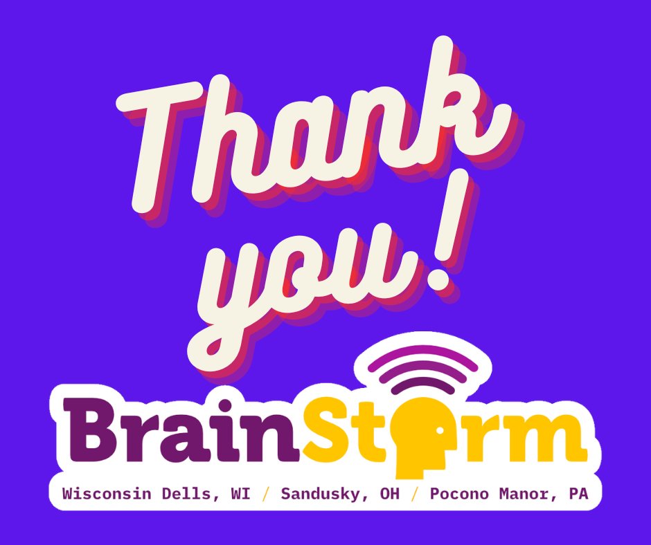 brainstormk20's tweet image. The BrainStorm crew is homeward bound. We want to thank the @Kalahari staff, all our vendors, and, of course, our fabulous attendees. All of you together make our conference a success!  

Can&apos;t wait to see everyone again next November!!!  
#BrainStormPoconos