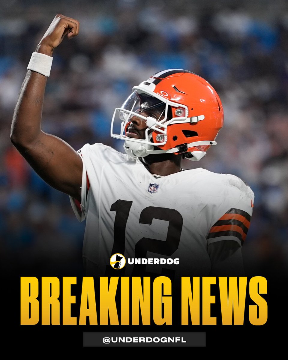 UnderdogNFL's tweet image. Shedeur Sanders will start Week 12.