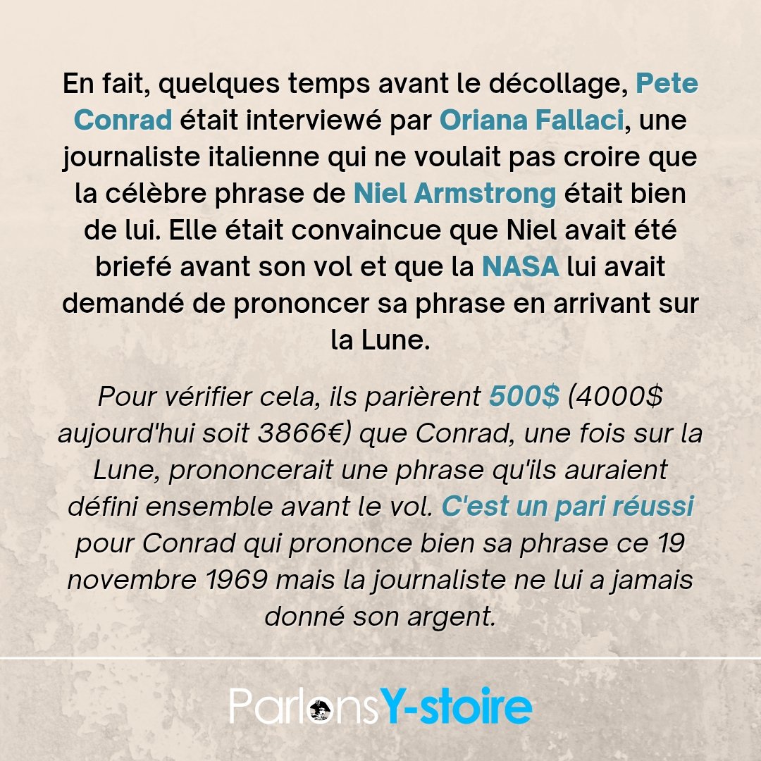 L'histoire du jour, c'est l'histoire de la liberté d'expression sur la Lune 🌒 
Pour en savoir plus ⤵️
♦️Une Y-stoire à lire, a apprécier et à partager 🔄