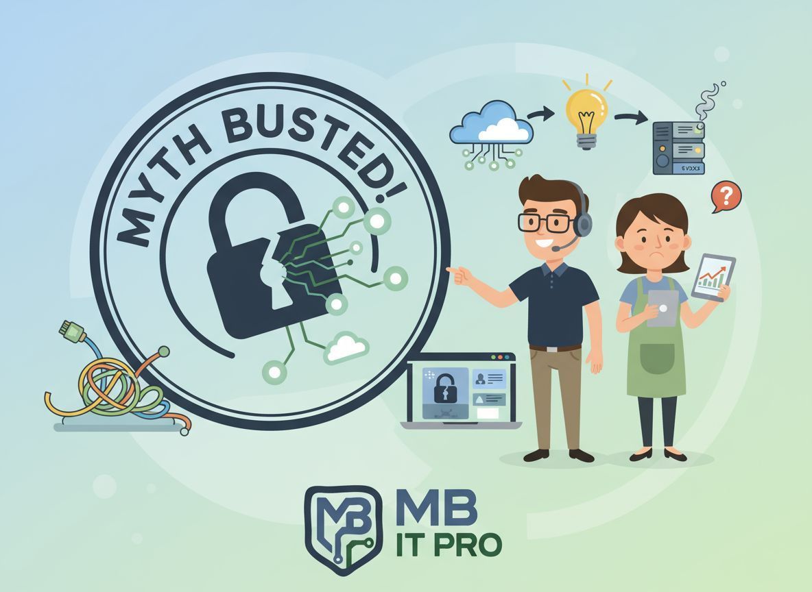 MB_ITPro's tweet image. “Only big companies need IT support.”—myth busted! Every size business needs IT help What tech issue do you want solved? Reply or DM us!
#ITMyths #SmallBizIT #TechSupport #TampaSMB #MBITPro