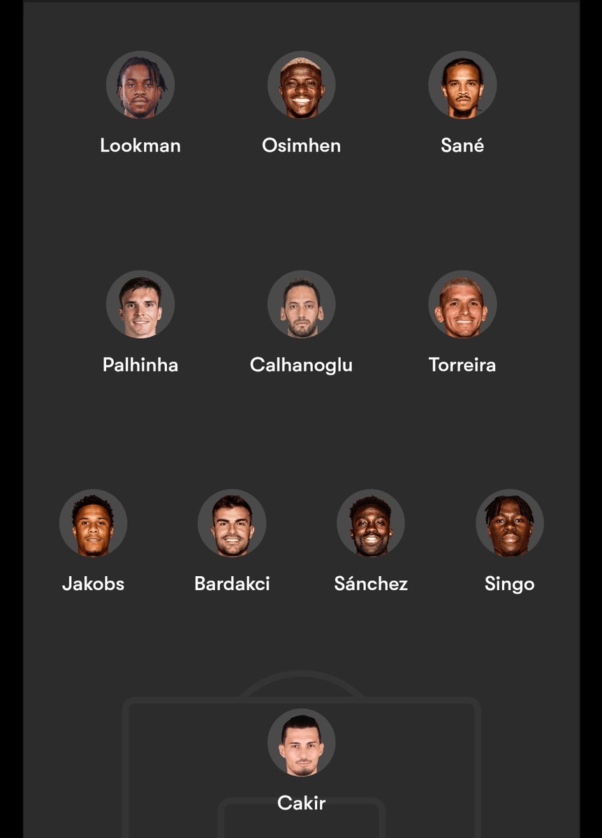 Kadroya bak :)
Galatasaray 
Transfer 
ultrAslan 
Orta saha