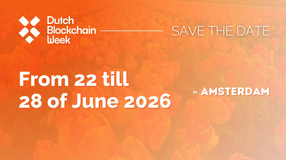 Dutch Blockchain Week (@DutchBlockWeek) / Posts / X
