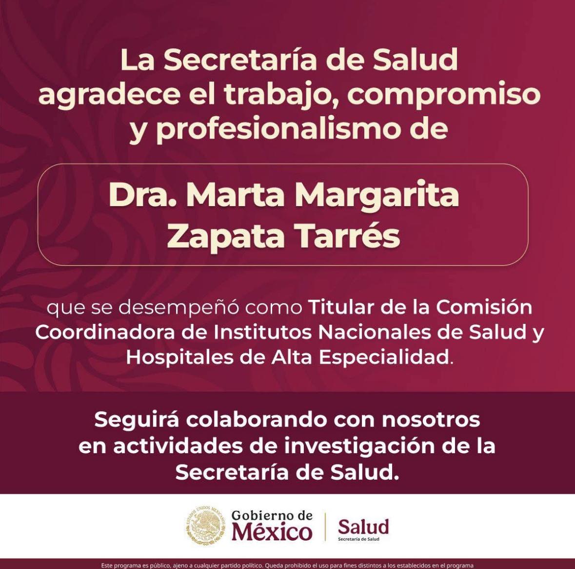 StratCons's tweet photo. La crisis en los Institutos Nacionales de Salud le cuesta la cabeza a su Coordinadora.
Ojo: No por las enormes carencias en el @T_HIMFG, @INR_MX e @INCancerologia, sino por haber permitido que se hiciera ruido y se conocieran los problemas del personal y sus pacientes.
Terrible. https://t.co/qWiBSTQZml