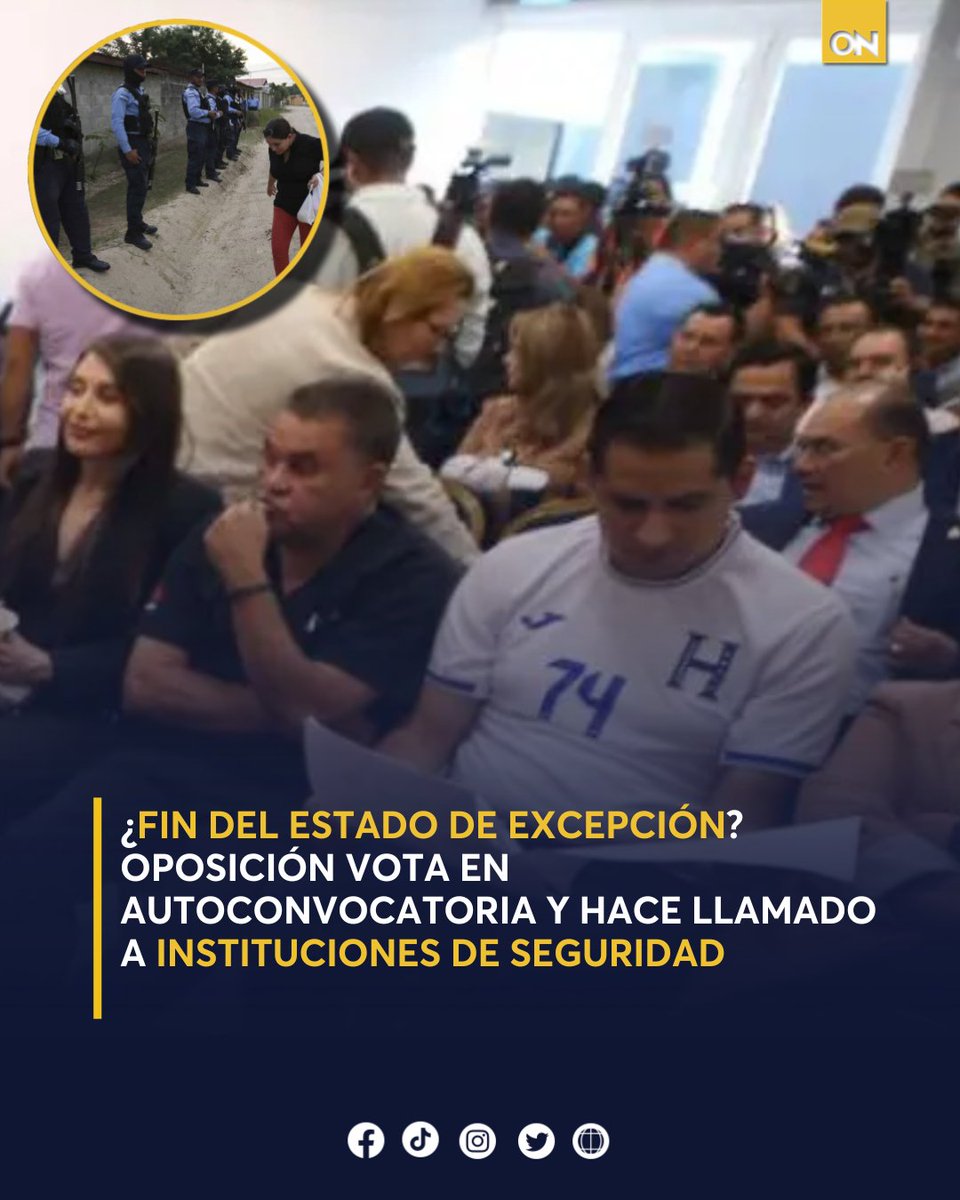 11_Noticias's tweet image. ¿Qué pasará ahora? 🗣️Oposición marca postura firme frente al estado de excepción a pocos días de las elecciones generales en Honduras. 👉 oncenoticias.hn/nacionales/dip…

#EstadoExcepción #Diputados #Honduras