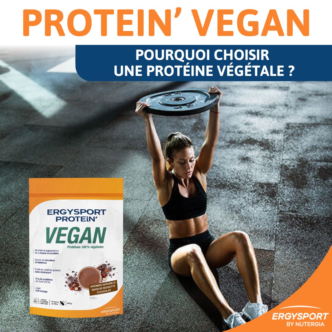 ERGYSPORT PROTEIN’ VEGAN 🌱

Protéines de pois, riz &amp; courge pour soutenir la masse musculaire 💪

21 g de protéines + vitamines &amp; minéraux pour énergie et récupération ⚡

Je choisis la performance vegan :
ergysport.com/fr/fr/nos-prod…