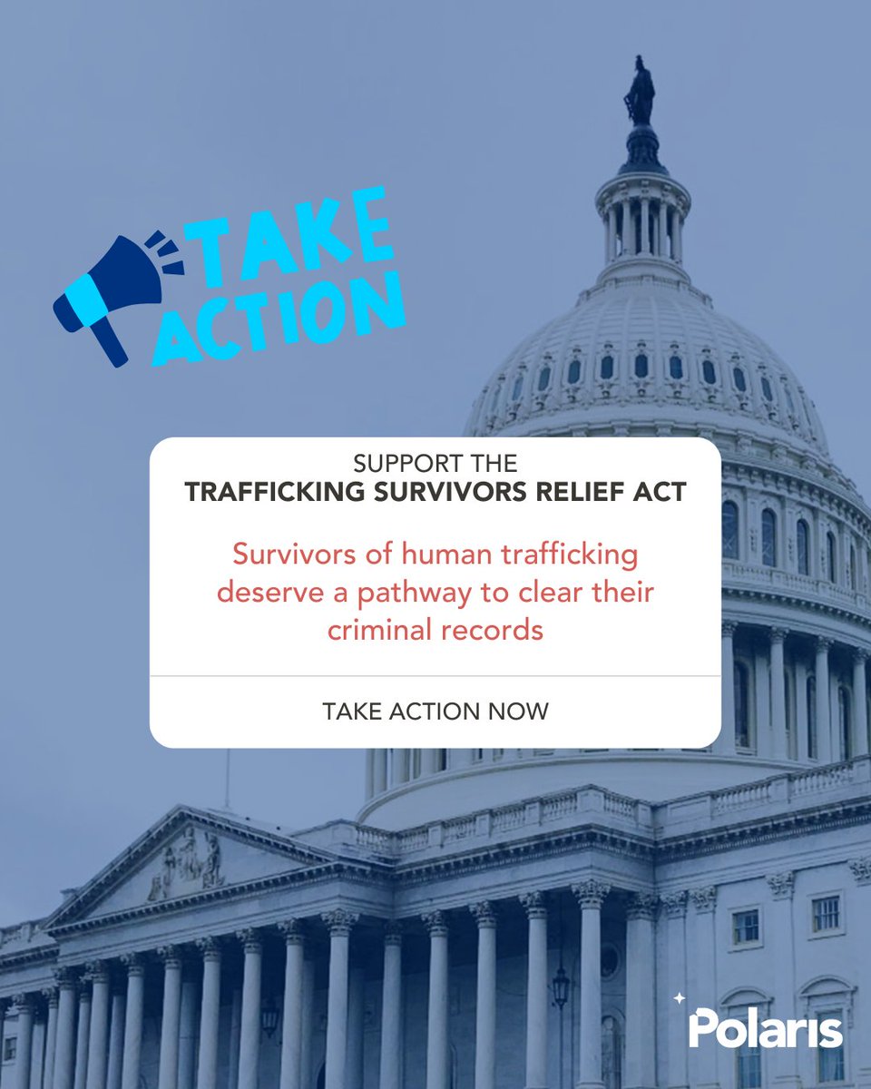 Polaris_Project's tweet image. Now’s the time to take action! The Trafficking Survivors Relief Act still needs more support from the Senate.

Find email templates and call scripts &amp;amp; learn how to find your Congress members&apos; contact information here: polarisproject.org/tsra/