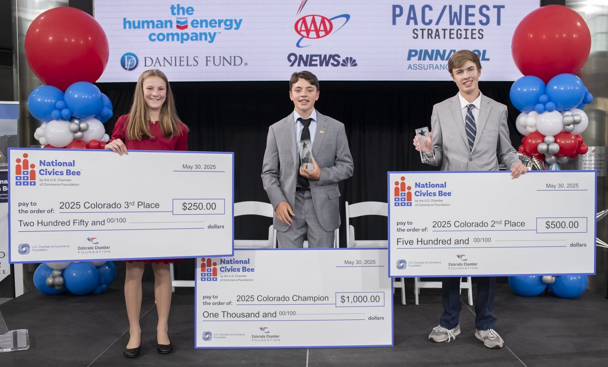 📣 Middle school students, don’t miss your chance to participate in the 2026 National Civics Bee!

Submit your essay to compete and potentially advance to the national championship in Washington, D.C., with prizes up to $100,000!

Learn more: cochamber.com/2025/09/09/ess…