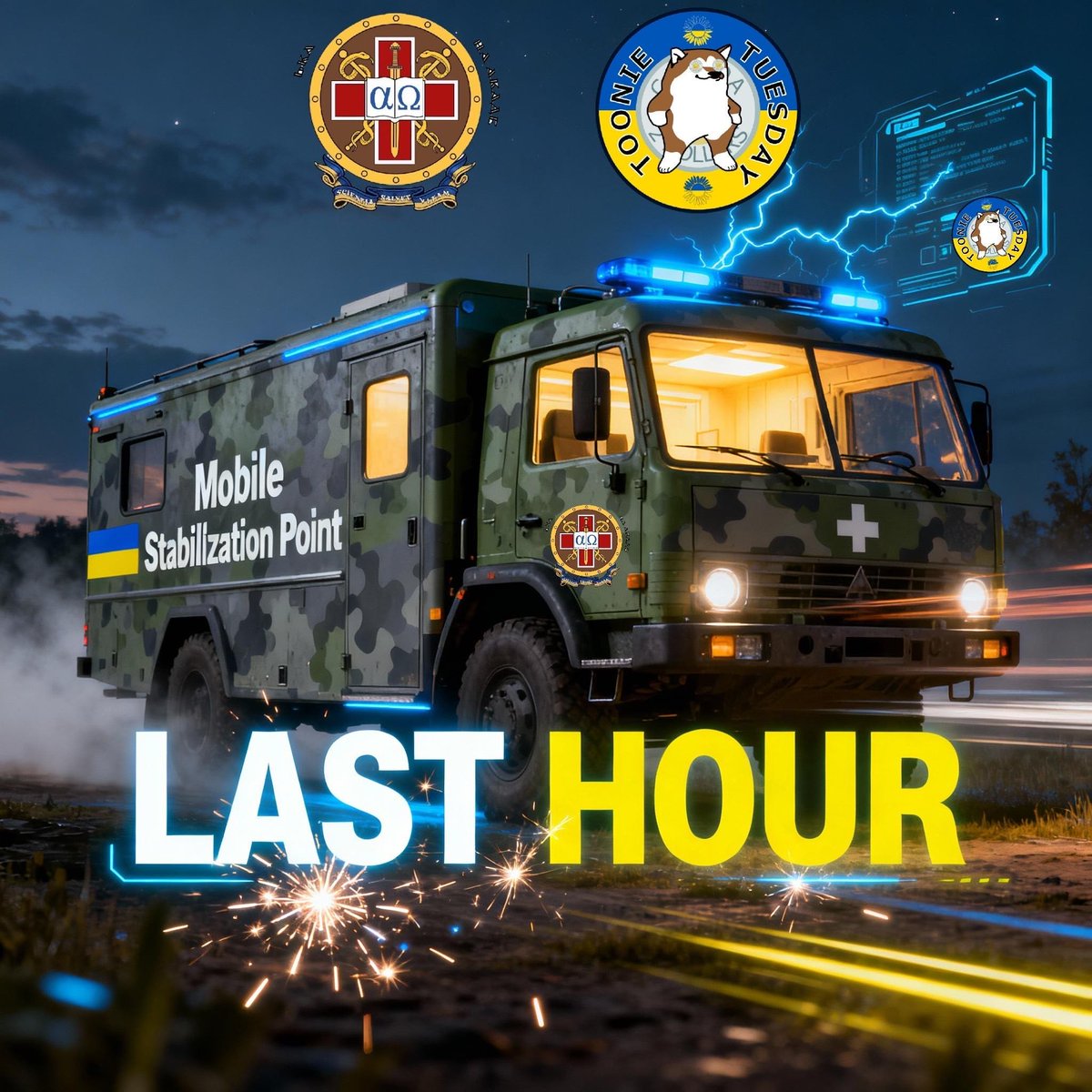 toonie_tuesday's tweet image. 🛟 Frontline-Lifeline 🛟 - One hour left!

$ 7,229 ✅ - $ 12,000 🎯- Let&apos;s get to $8K

The stabilization center was destroyed, so we’re raising for a Mobile Stabilization Station.  Think of it like Black Friday — but instead of TVs, you’re buying survival.

🪙Donate €2 £2 $2,…