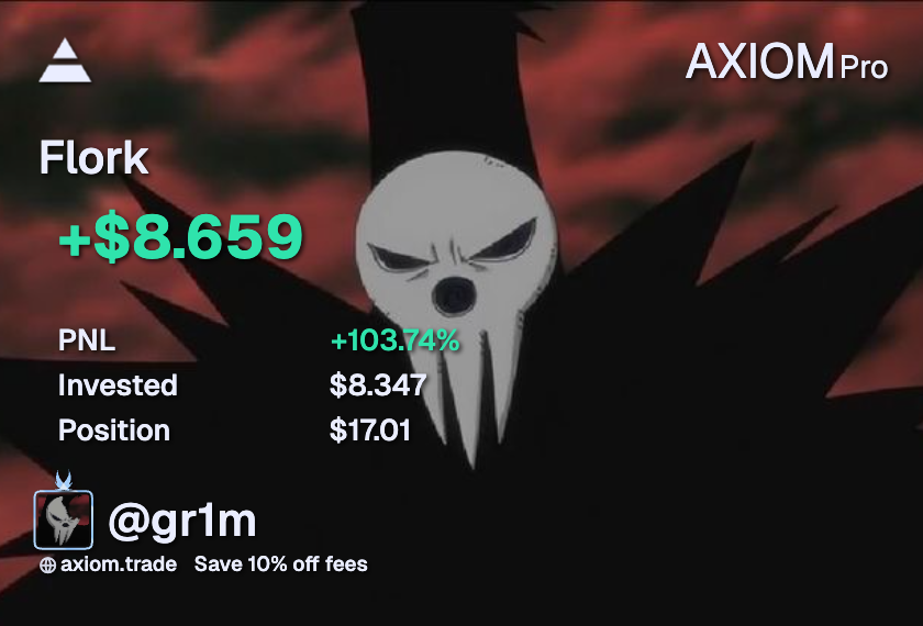 took a few shots on some coins and secured some smol profits. 

hit my daily minimum target, so I’m not pushing it any further. 

small steps.