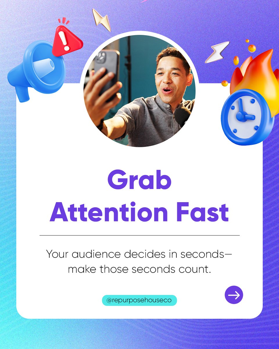 Repurpose_House's tweet image. 🚀 Make every second count.

Create 10-second teaser clips that boost engagement, spark curiosity, and keep your brand front and center.

💡 Ready to turn long videos into teaser magic? Let’s make clips that convert.

#ShortFormVideo #SocialMediaTips #RepurposeHouse