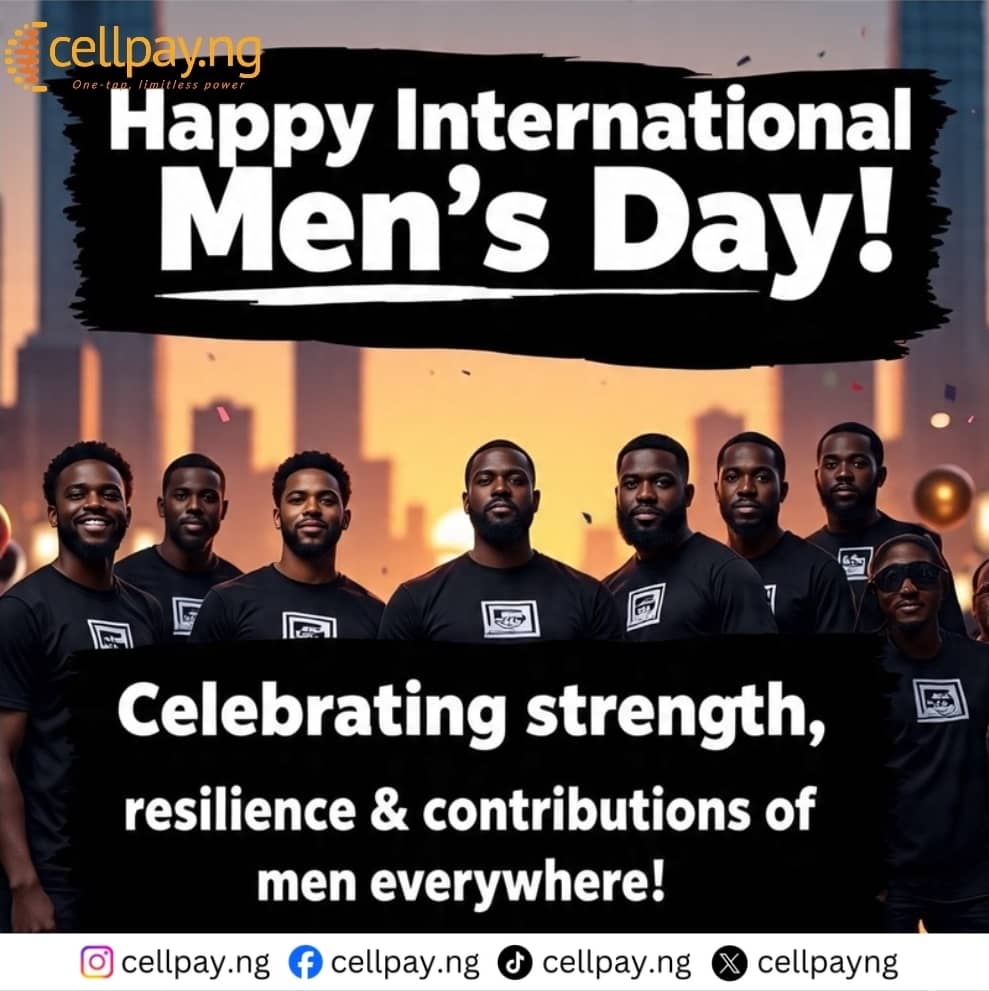 Cellpayng's tweet photo. Happy international men's day! https://t.co/vZT3RWcRgl