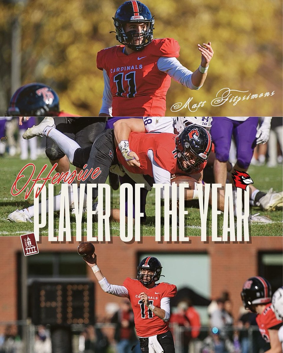 Wes_Football's tweet image. OFFENSIVE PLAYER OF THE YEAR‼️‼️

Congratulations to junior QB Matt Fitzsimons for earning individual NESCAC honors

#RollCards #BestOnTheField