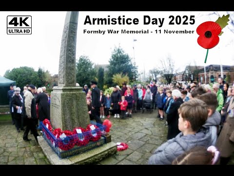SouthportReport's tweet image. Armistice Day - Formby War Memorial - 11 November 2025 - 4K Video: ON Armistice Day, 11 November 2025, the Formby Royal British Legion held its annual Remembrance Service at the Village War Memorial. This footage was taken at the service, which is held… dlvr.it/TPM0kf