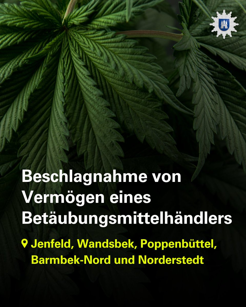 Ein 43-Jähriger wurde 2021 wegen Betäubungsmittelhandels mit rund 255 Kilogramm Marihuana rechtskräftig zu knapp vier Jahren Haft verurteilt. Zudem verfügte das Gericht die Einziehung der durch seine Taten erwirtschafteten Vermögenswerte.

Details: presseportal.de/blaulicht/pm/6…