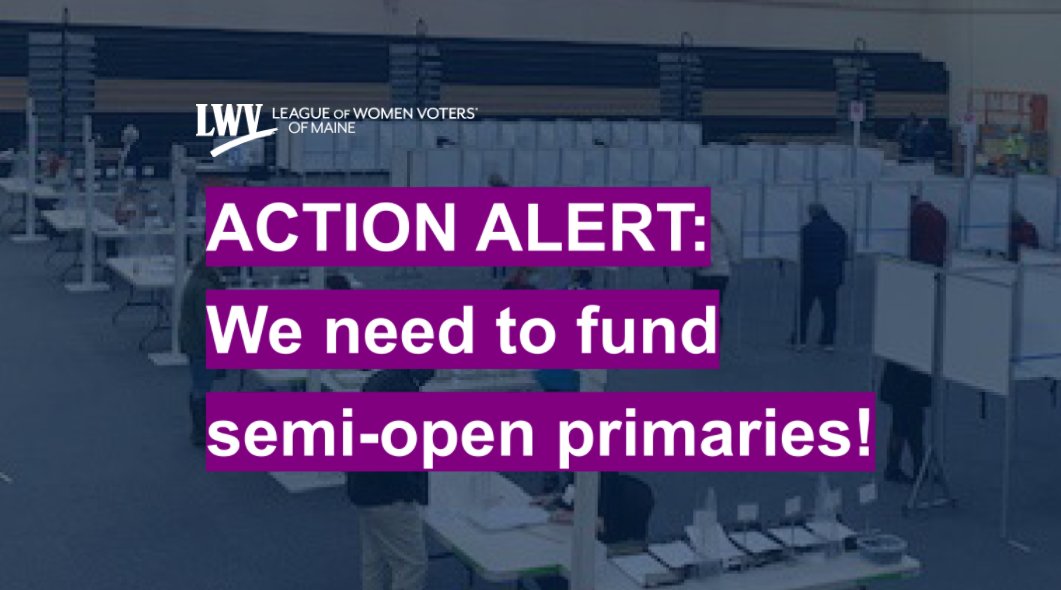 ACTION ALERT: Submit a comment to protect voters! - mailchi.mp/lwvme/conventi…