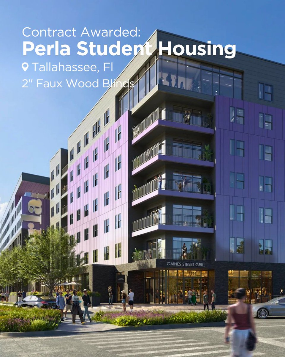 ShadeMonster_'s tweet photo. 🏗️ Project Awarded: Perla Student Housing✨

🔹 Residences Equipped With:
• 2" Faux-Wood Blinds in all units
📍 Clearwater, FL

#ProjectAwarded #Perla #ShadeMonster #CommercialDesign #FauxWoodBlinds #FloridaLiving #PropertyDevelopment #InteriorDesign #WindowTreatments https://t.co/nBZpLM6wPV