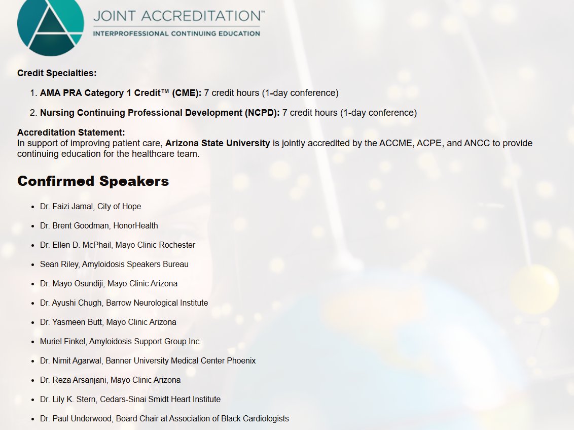 Excited to share the CME activity at the ASU 2026 Updates in Amyloidosis. A great opportunity for healthcare professionals to stay ahead of the curve in this rapidly evolving field. #ASUAmyloidosis2026
Discounted rate until December 29, 2025 na.eventscloud.com/ereg/index.php…