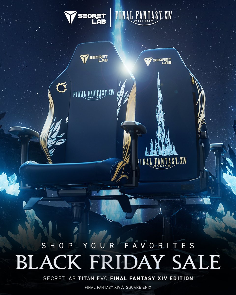 FF_XIV_EN's tweet image. The perfect backup for every Warrior of Light. Shop the Secretlab FINAL FANTASY XIV Edition. Now at the lowest price of the year this Black Friday: secretlab.co/finalfantasyxiv