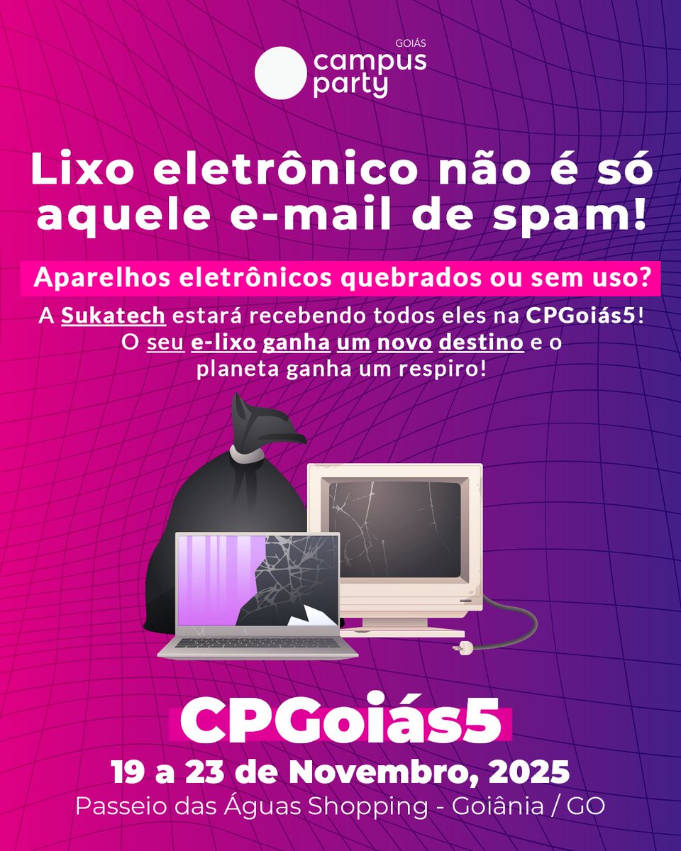 CampusPartyBRA's tweet image. Bora descartar direitinho? Separando e reciclando do jeito certo, o lixo deixa de ser problema e vira chance de construir um mundo melhor. Confira algumas dicas para dar o destino certo ao que você não usa mais. ♻️🌍
#Reciclagem #Sustentabilidade