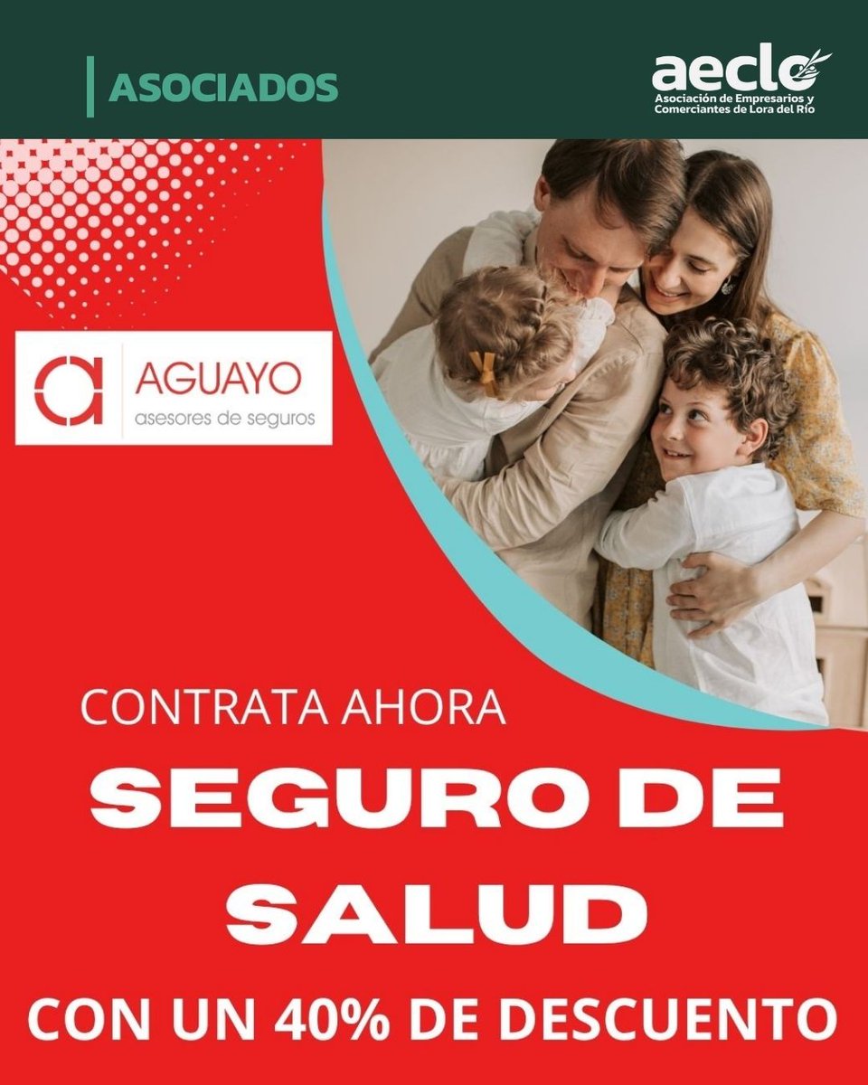 En AECLO contamos con #aguayoseguros, especialistas en ofrecer acceso a un sistema sanitario privado ágil, cercano y sin letra pequeña.
💚 Salud con atención real, cuando más la necesitas

#AECLO #AguayoSeguros  #Bienestar #Cuidado #AtenciónMédica #SegurosDeSalud