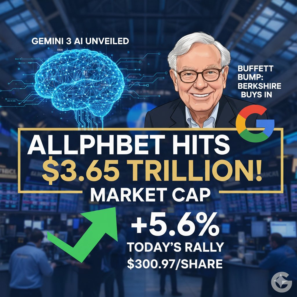 RajYashrajSingh's tweet image. $GOOGL is unstoppable today hitting $300 Gemini 3 is the catalyst, and the Buffett buy is the stamp of approval. The AI crown is shifting back to Mountain View. 👑🚀

#Alphabet #AIWar #Mag7