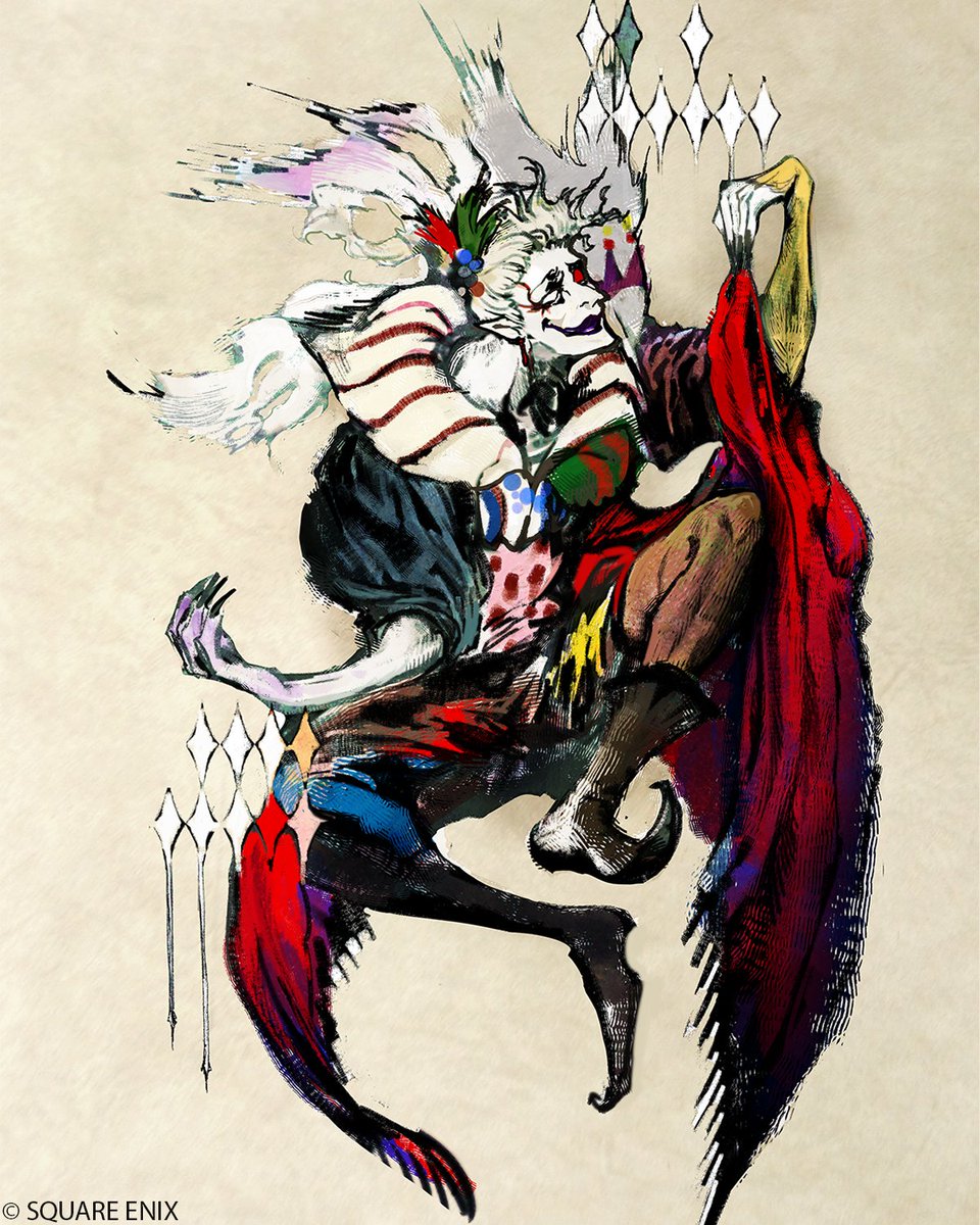FinalFantasy's tweet image. Knock Knock.
Who&apos;s there?
Kefka Palazzo, and he&apos;s here to celebrate his birthday!

Art by Rubi Asami for Final Fantasy Trading Card Game.