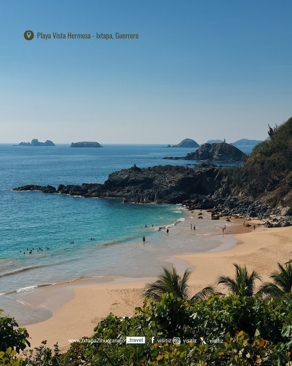 Entre acantilados y un mar de tonos turquesa, playa Vista Hermosa en #IxtapaZihuatanejo es el escenario perfecto para quienes buscan tranquilidad, belleza natural y un momento de conexión con el océano. 

#ThisIZit #VisitIZ #Playa #VistaHermosa #Travel