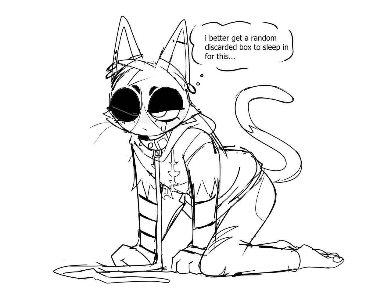 Valkenite's tweet image. im finally working on a drawing of the fortnite cat again