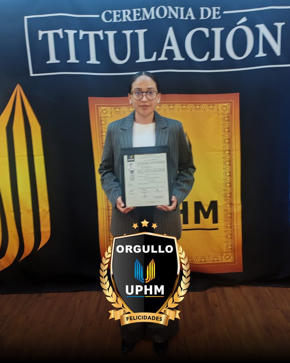 El esfuerzo y la dedicación siempre brillan ✨.
Felicidades a María del Carmen Pérez,
por concluir la Licenciatura en Terapia Física.

¡Te deseamos un futuro lleno de éxitos! 🎓
#OrgulloUPHM