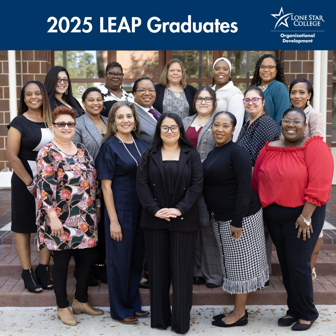 LSC_OD's tweet photo. Please join us in congratulating the 2025 Lone Star College- Leadership Education Advancement Program (LSC-LEAP) graduates!

For more information about Leadership Development programs, visit https://t.co/N7HTVeh7BS
#Leadership #OneLSC #ChooseLearning https://t.co/dV78Inz5Fp