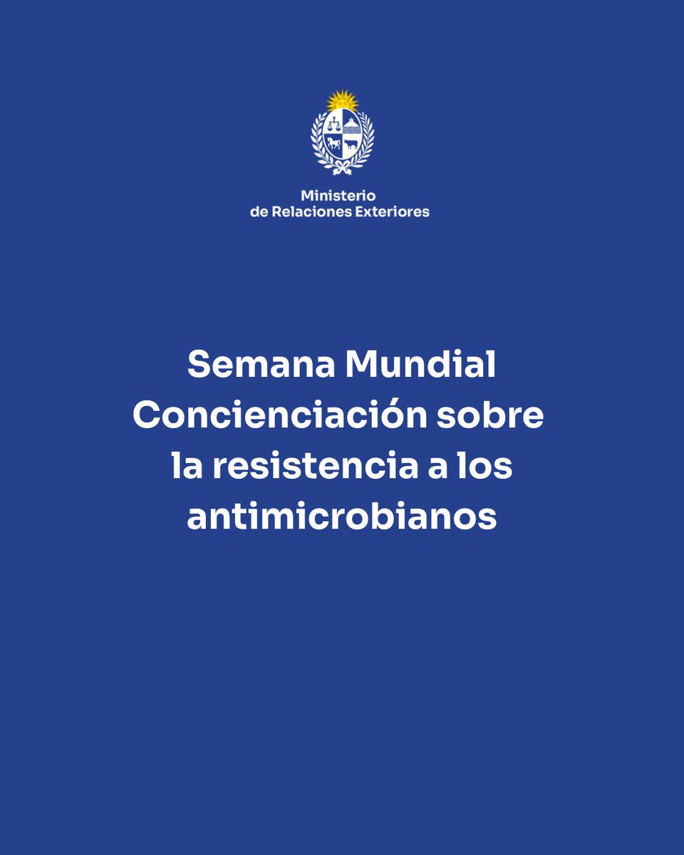 🧬 Conmemoramos la Semana Mundial de Concienciación sobre la Resistencia Antimicrobiana del 18 al 24 de noviembre, una instancia clave para visibilizar esta amenaza creciente para la salud global.

🌍 La resistencia antimicrobiana surge cuando bacterias, virus, hongos y parásitos