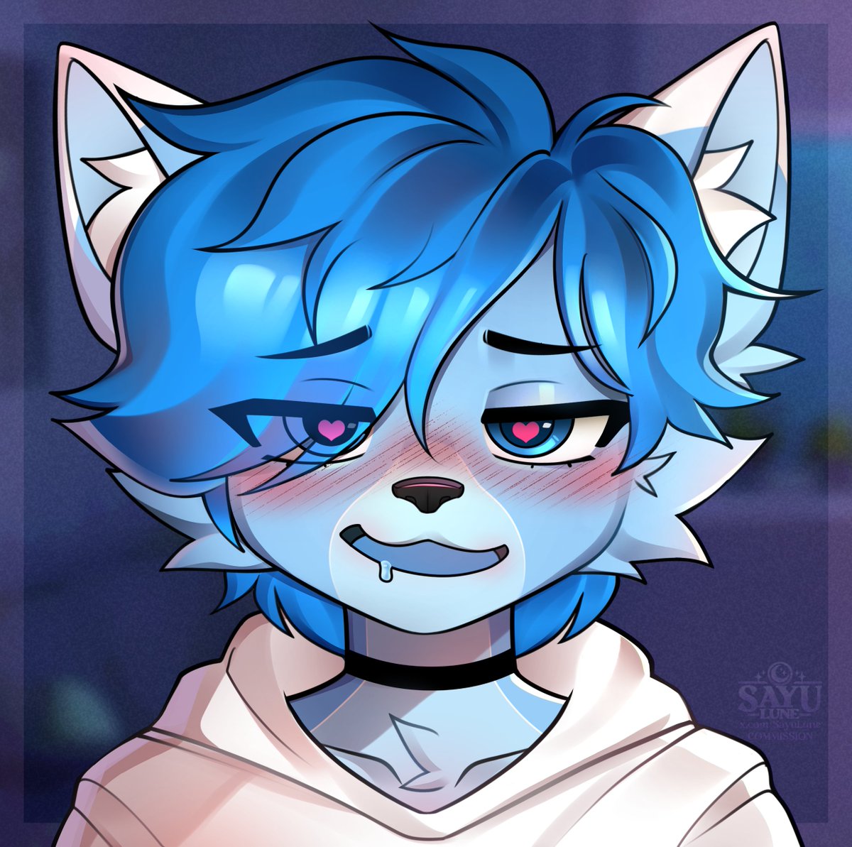 SayuLune's tweet photo. Icon commission for @WhyDoUSeeIt 💙💙 https://t.co/uD2H0mt7us
