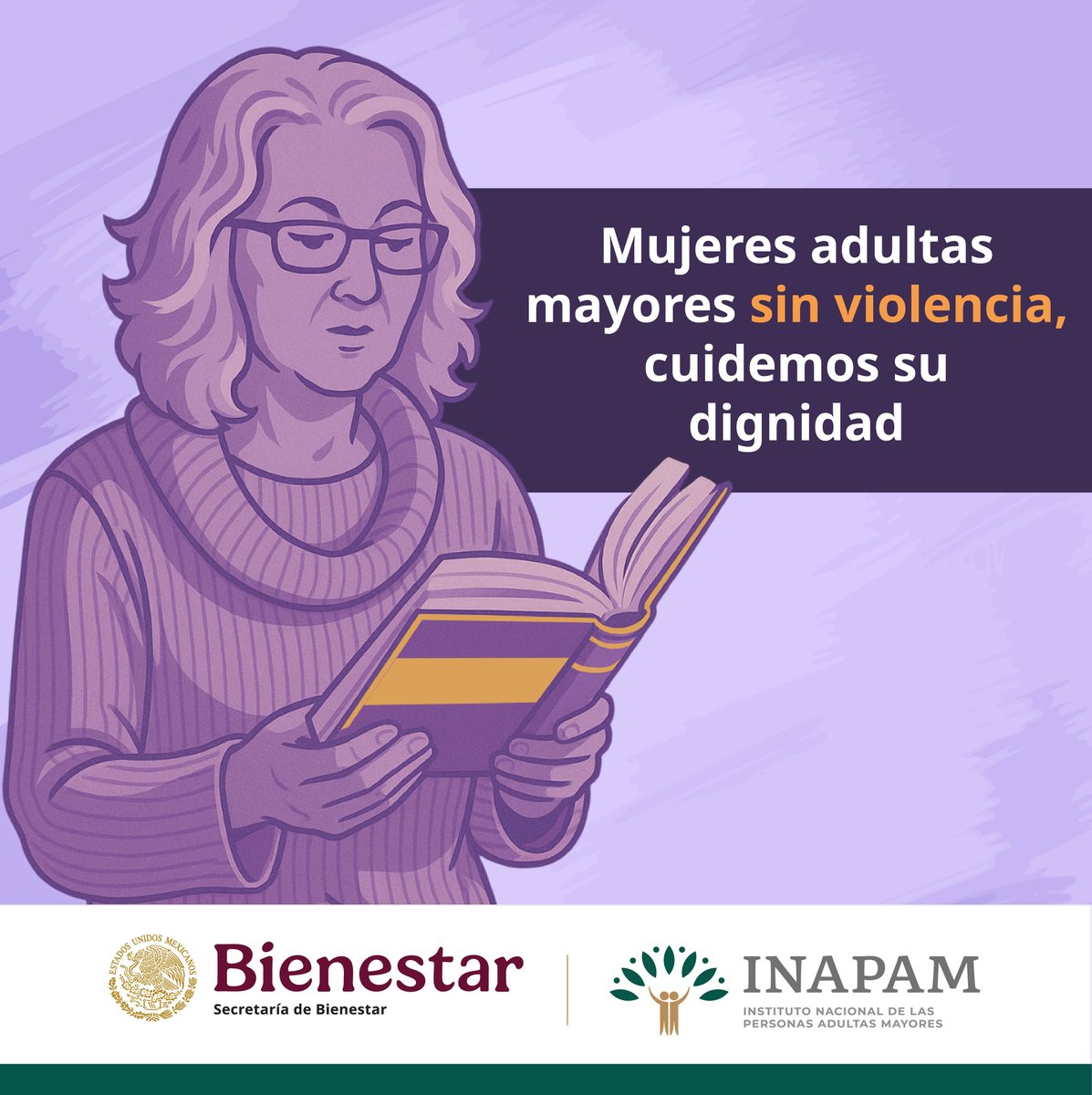INAPAM's tweet image. #INAPAM #Garantiza el ejercicio de los #DerechosHumanos de las #MujeresAdultasMayores con perspectiva de #Género #Igualdad y #Dignidad con #Inclusión y #ParticipaciónSocial ¡Es tiempo de #MujeresSinViolencia! ¡Súmate y transforma! #ProIgualdad #CeroToleranciaALaViolencia