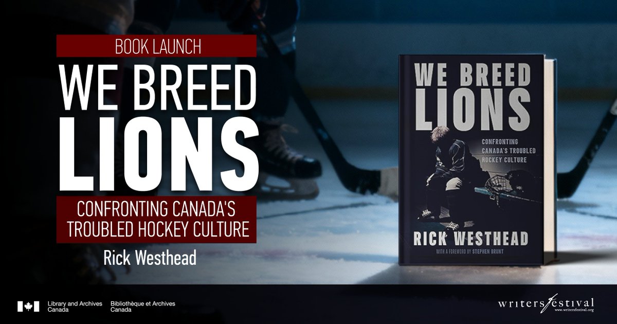 LibraryArchives's tweet image. Join us in Ottawa tonight for the launch of We Breed Lions: Confronting Canada’s Troubled Hockey Culture, by award-winning journalist and bestselling author Rick Westhead.   

 Save your seat now:  
canada.ca/en/library-arc…  

@Writersfest