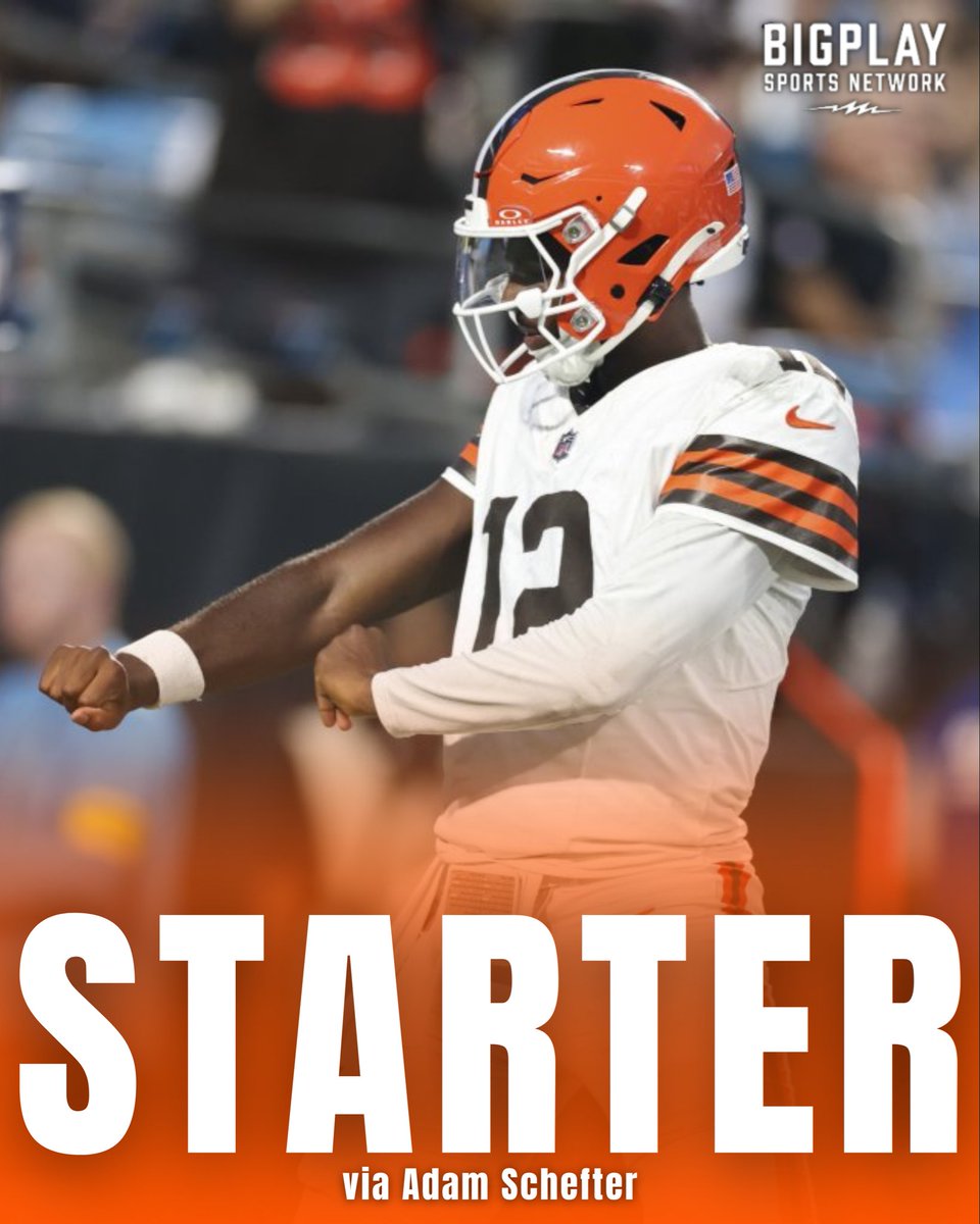 BIGPLAY's tweet image. Shedeur Sanders will start Sunday for the Browns. #DawgPound 

via @AdamSchefter