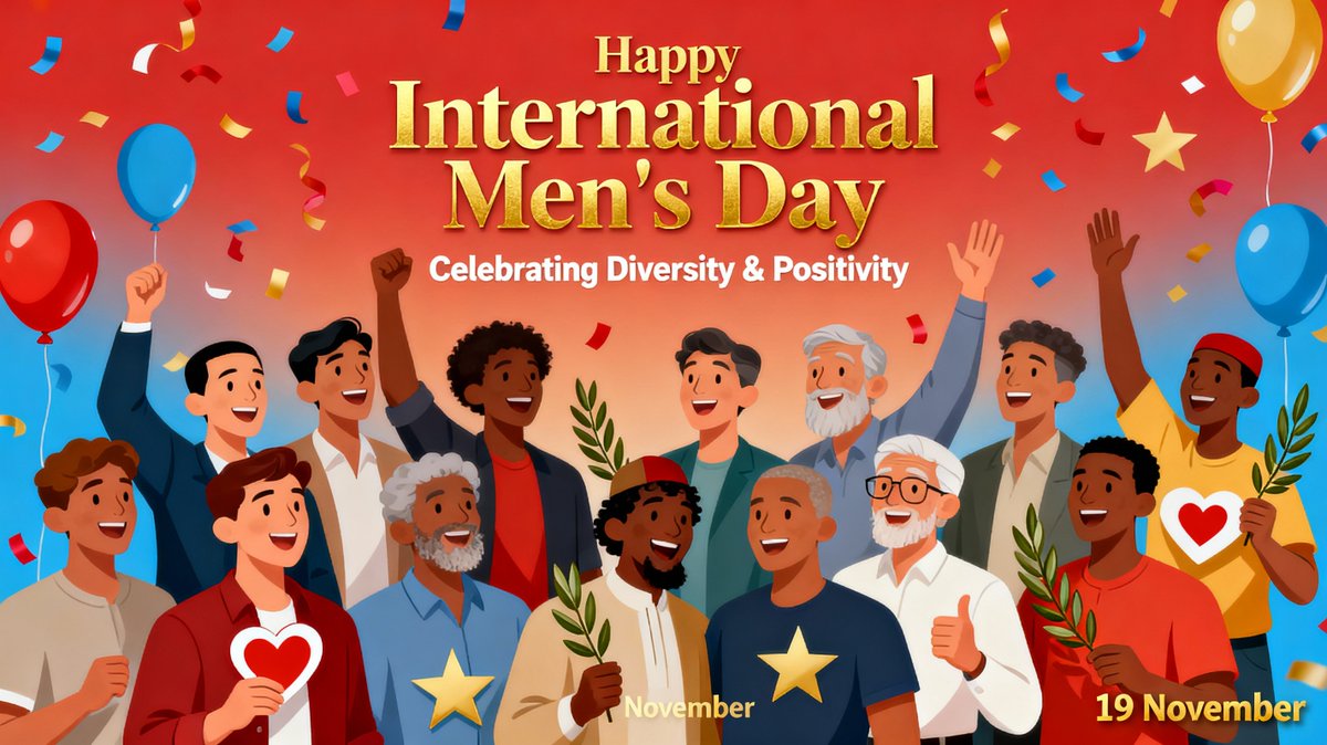 BridgingPointsM's tweet photo. ✨ Happy International Men's Day! ✨

On this International Men's Day, we want to recognize the dedication, resilience, and positive influence of men everywhere.  

Whether you are a father, son, brother, friend, mentor, or colleague, your efforts and contributions are vital and deeply valued.  

We wish you a day of recognition and reflection. Keep making a difference!

https://t.co/6KNL35X3Lt