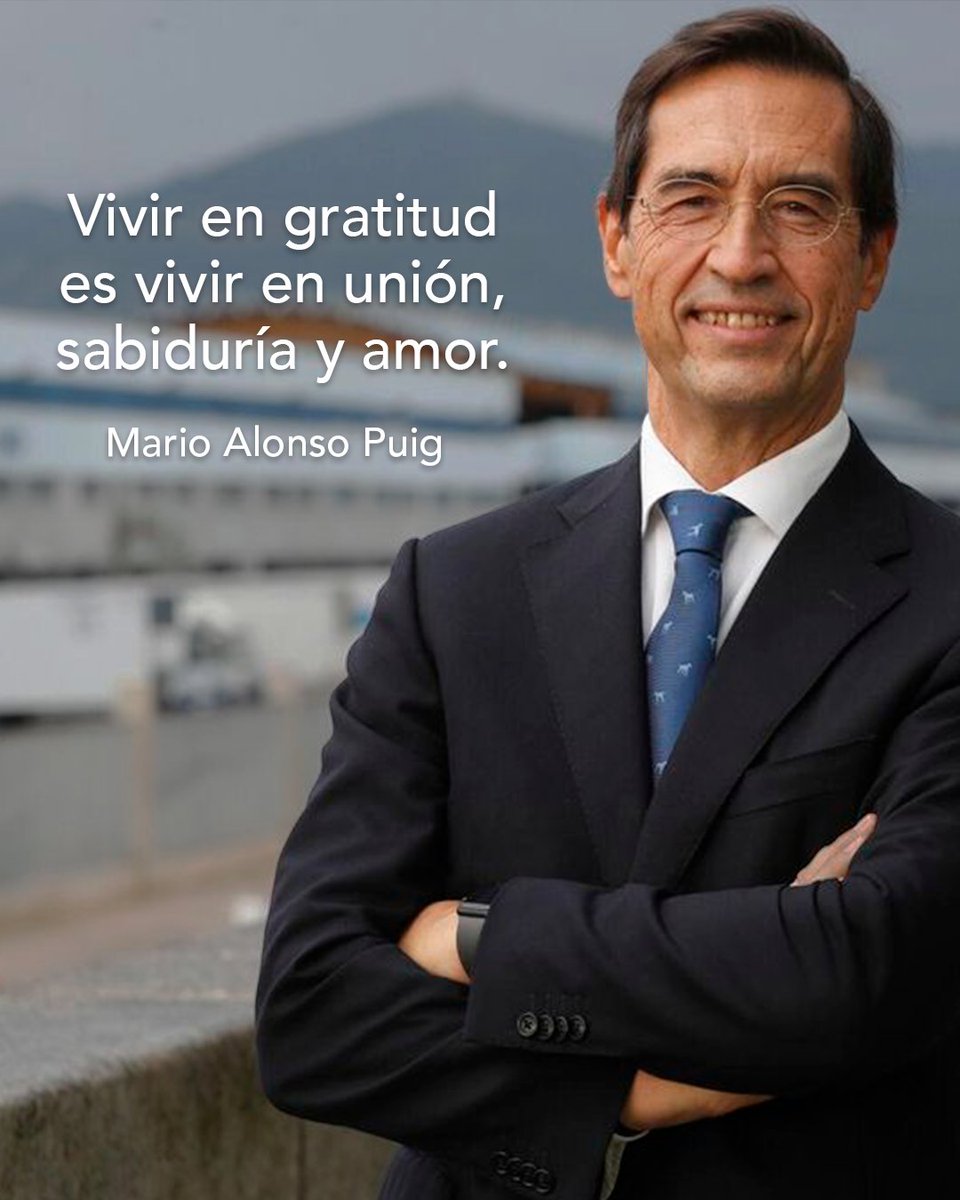 MarioAlonsoPuig's tweet photo. La gratitud es mucho más que dar las gracias: es una mirada que nos reconcilia con lo que ya vive en nosotros. Cuando somos agradecidos, apreciamos lo sencillo, recuperamos el entusiasmo y valoramos cada momento compartido. https://t.co/wuJZa72cqA