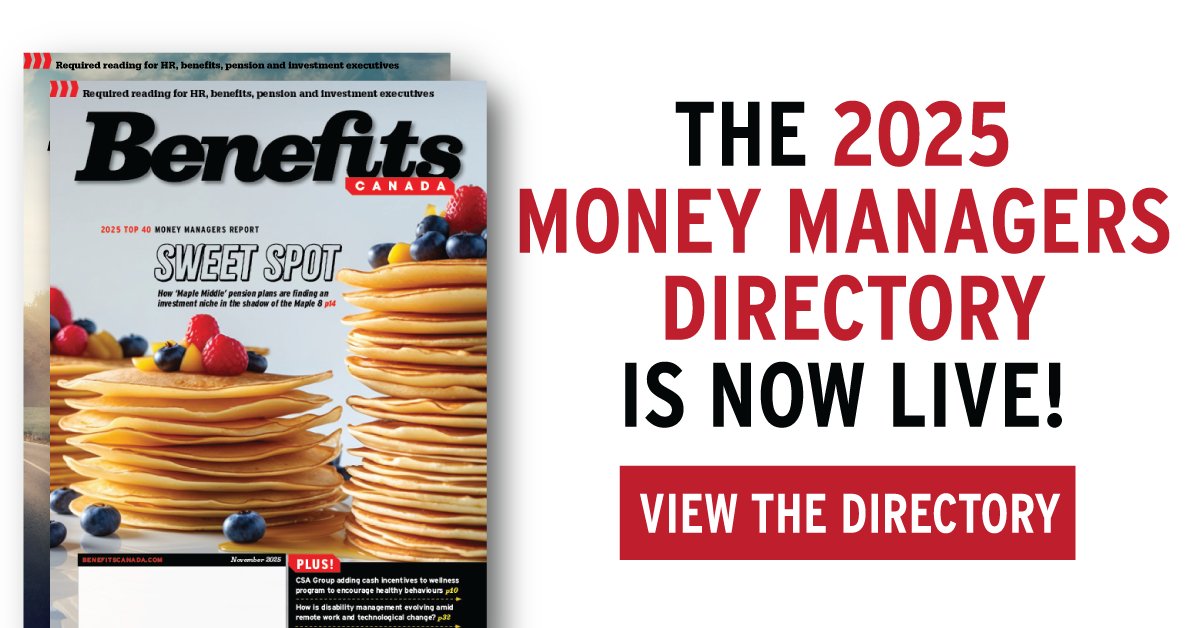 Benefits Canada’s annual Money Managers Directory is the premier directory for Canadian money managers. The 2025 Money Managers Directory is now live! View the directory here: benefitscanada.com/microsite/bene…
