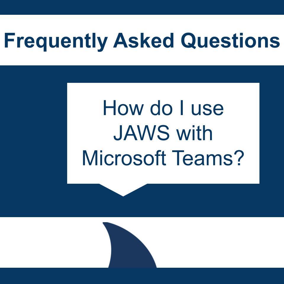FreedomSci's tweet image. Want to get more out of JAWS when working in Teams? Our short training video series walks you through the essential commands and workflows so you can work faster and stay organized. Catch the playlist here: hubs.li/Q03TQ9jF0

#VisperoTraining #JAWS #ScreenReader