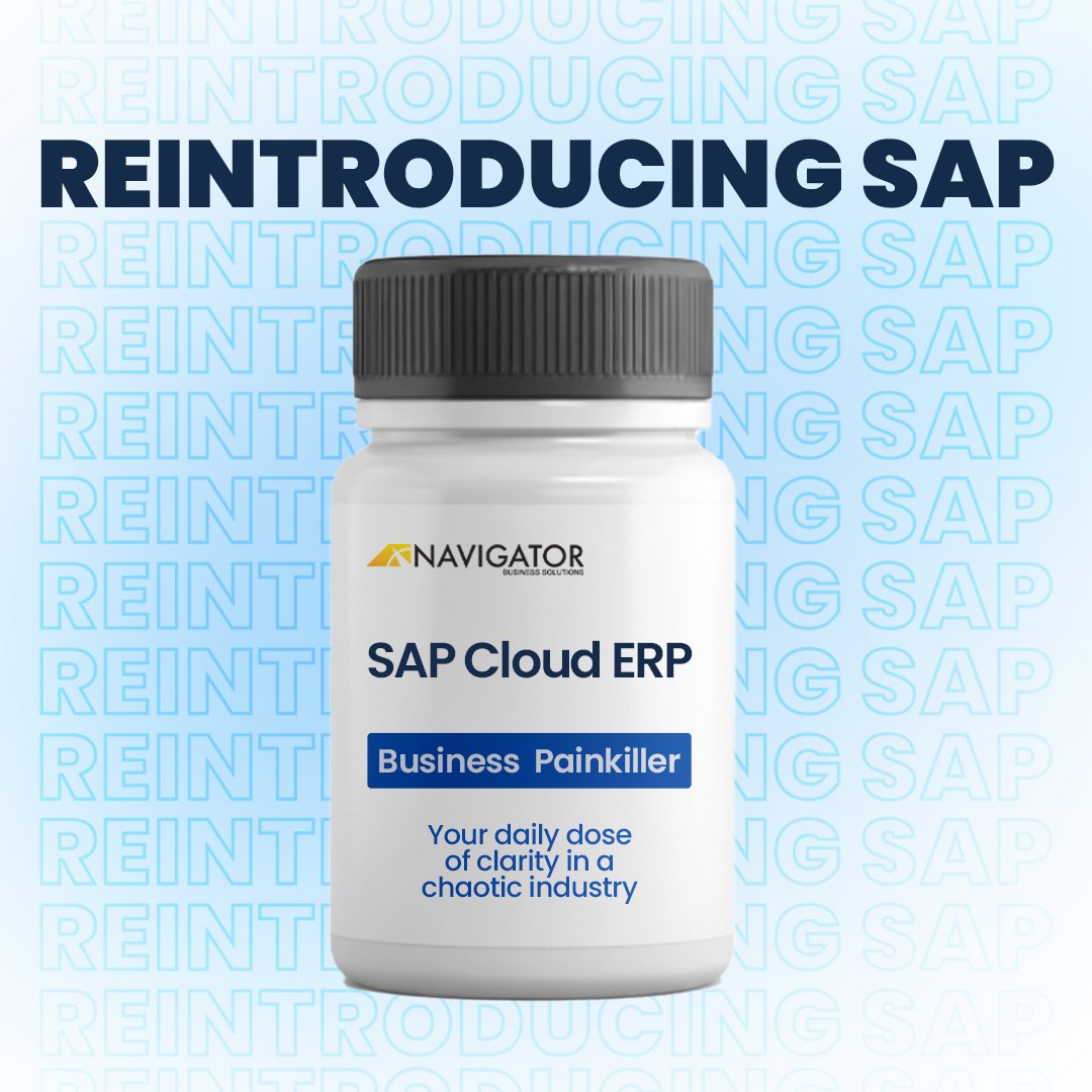 NavigatorSAP's tweet image. Feeling the pain of disconnected systems, manual workarounds, and limited visibility? 💊

Meet #SAPCloudERP, the business painkiller that brings clarity to chaos.
👉 Learn more: hubs.ly/Q03SSQkt0

#SAP #ERP #DigitalTransformation #CloudERP #BusinessGrowth