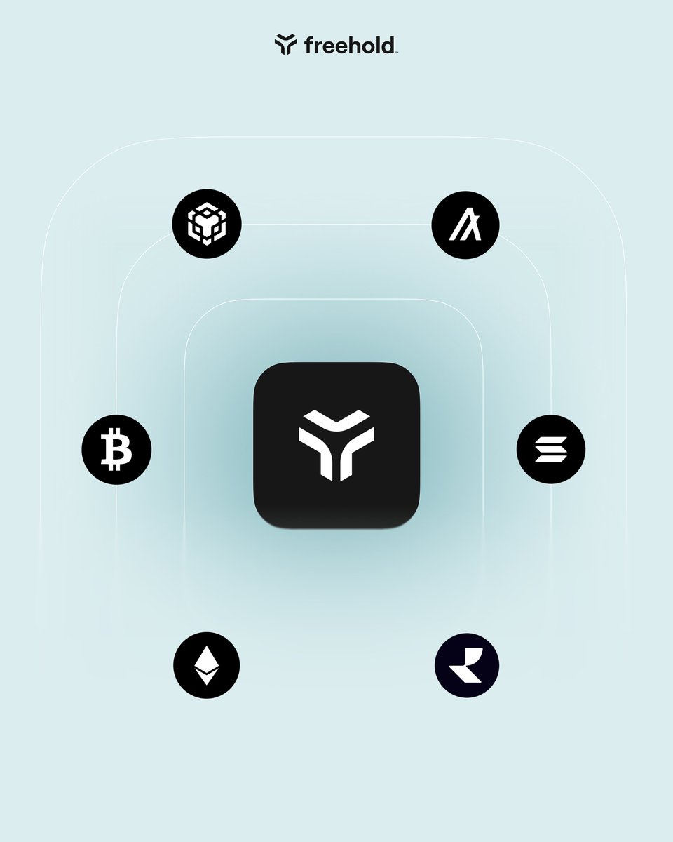 Freehold already supports major chains — including:

Realio, Bitcoin, BNB Chain, Algorand, Ethereum, Stellar &amp; Solana.