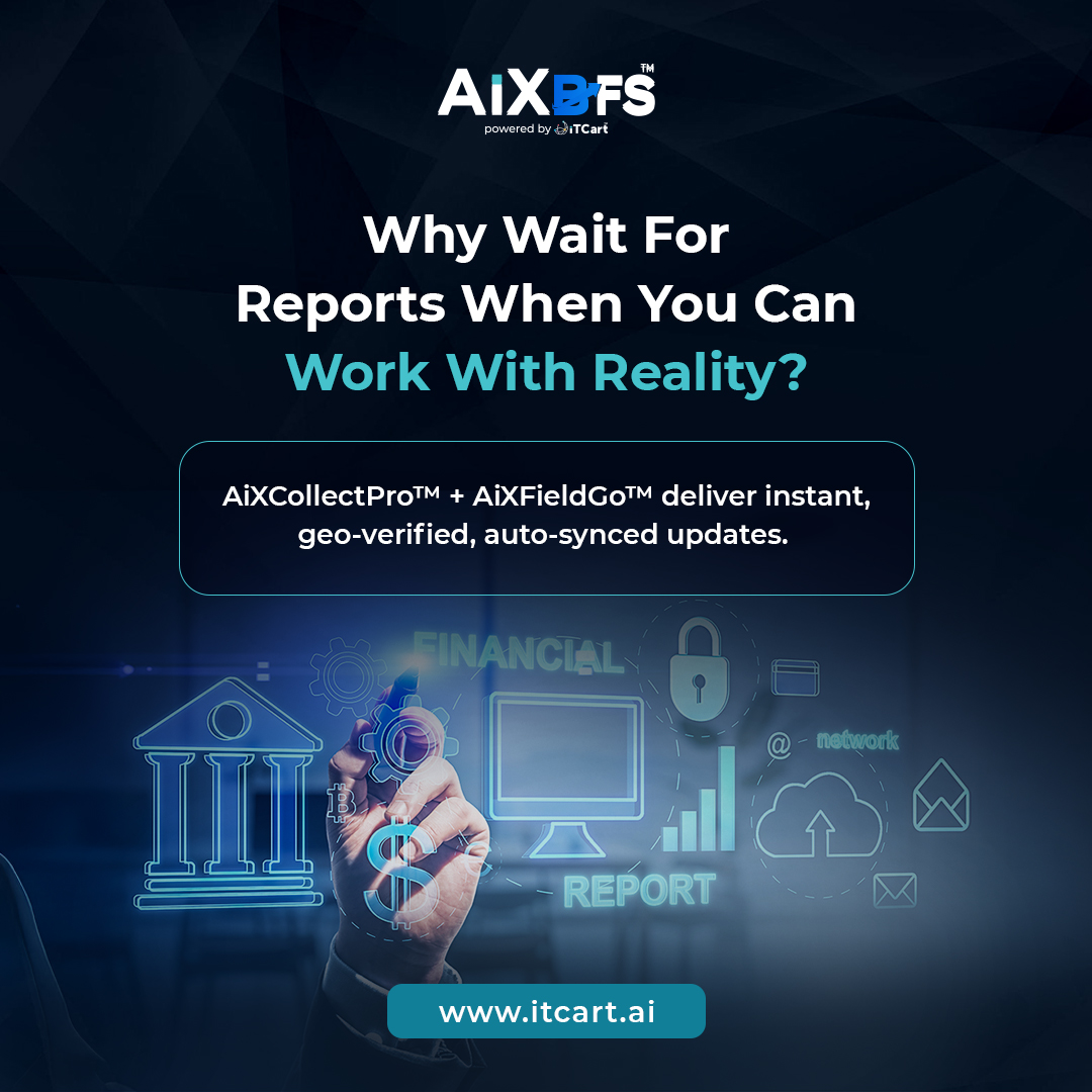 aixbfsconn53568's tweet image. Stop making decisions on stale data.

With AiXCollectPro™ + AiXFieldGo™, every update is live, geo-verified and auto-synced - giving you the truth exactly when you need it.
Work with reality, not reports.
#FinTech #FieldForceManagement #RealTimeData #CreditAndCollections