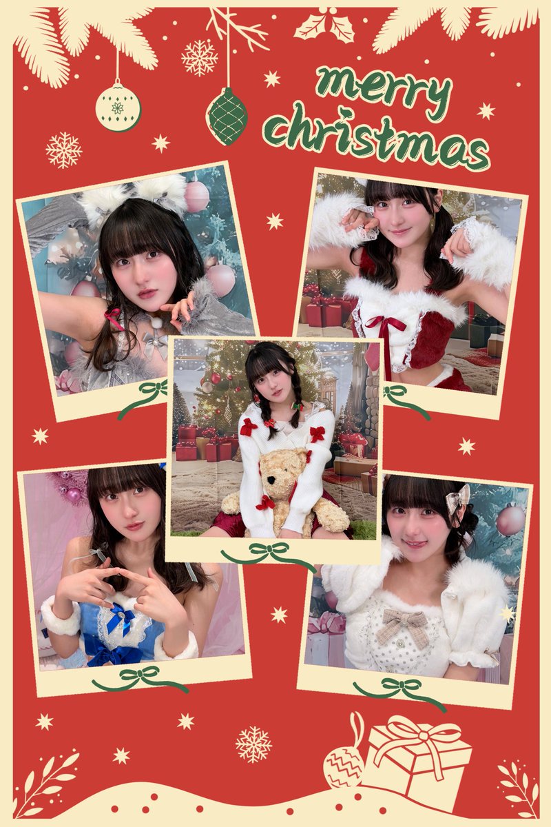 seiyulive's tweet image. 🎄🎅クリスマス宿題チェキ2025🎄🎅
ねこサンタ🐈‍⬛🧑‍🎄、ぽんこつゆきんここ☃️、もじもじサンタさん💙🧑‍🎄、クマさんを持った美少女🐻👧、グレーの猫ちゃん🐈‍⬛
どの子とクリスマスを過ごす？
サイン＋宛名＋落書きが入ったチェキをお迎えしてみませんか？
mooove.official.ec/items/124362690
#愛梨ここ