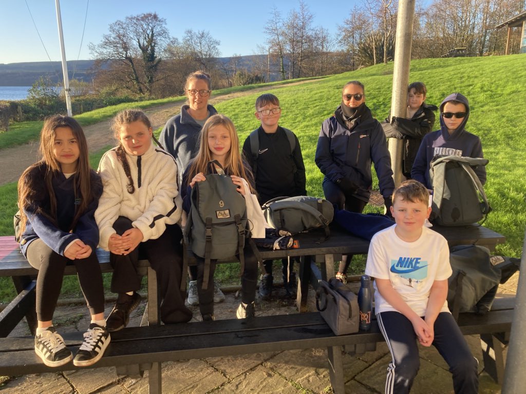 Scaling the climbing wall this morning <a href="/ArranOutdoor/">Arran Outdoor Education Centre</a>