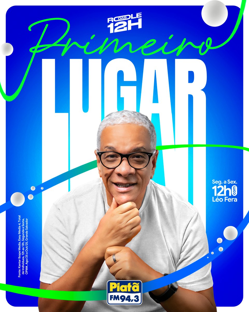 PiataFM's tweet image. O ROLE DO MEIO DIA NÃO PARA 💥🥇📻

O #Rolêdas12 segue firme no 1º lugar em audiência, animando o meio dia da galera com muita música, energia boa!💛

De segunda a sexta, ao meio dia, é só sintonizar na NÚMERO 01 🎙️

#RolêDas12 #Top1EmAudiência #PiatãFM