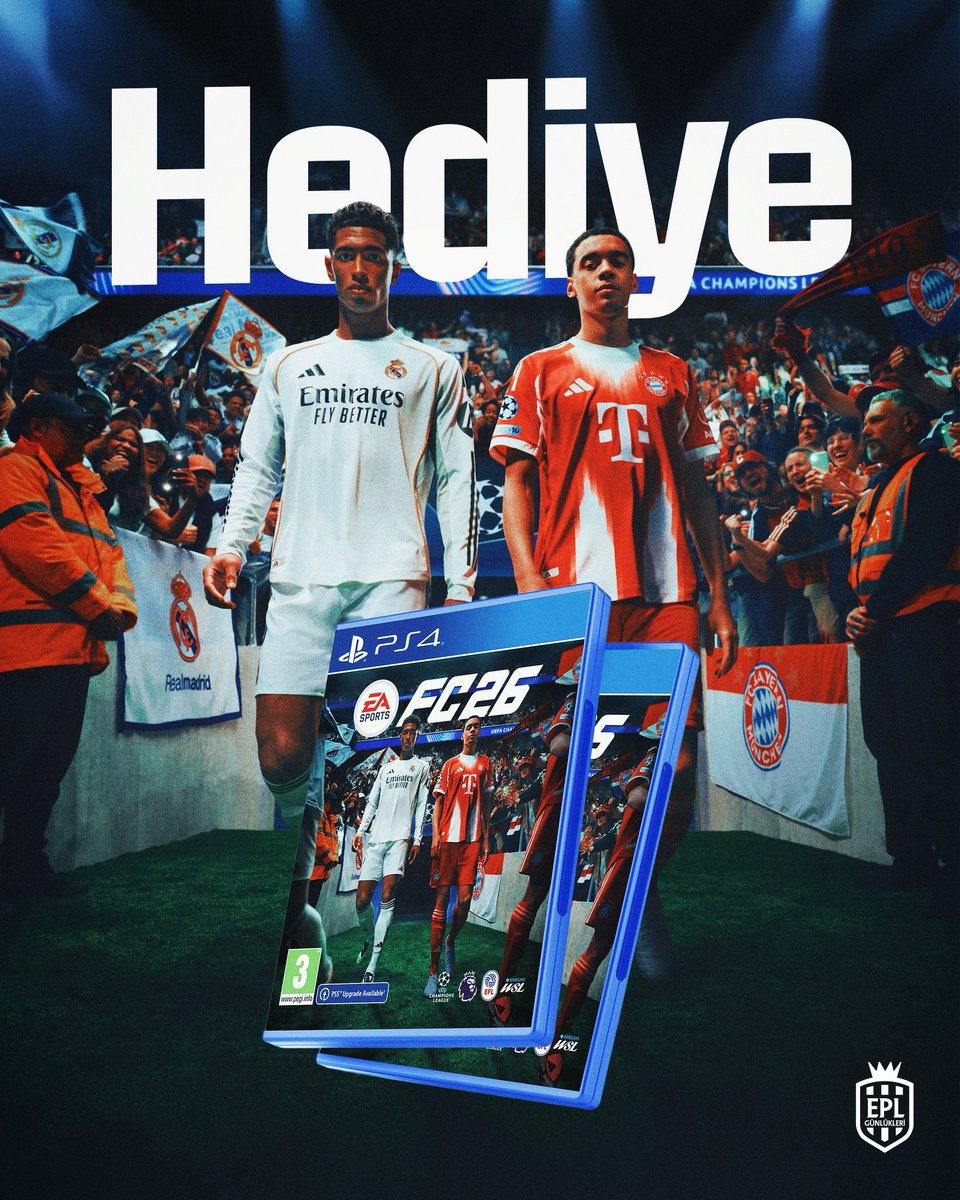 EPL_Gunlukleri's tweet image. Instagram hesabımızda 2️⃣ kişiye FIFA 26 veriyoruz! 🎮🎁

instagram.com/p/DRPnH-siDvI/…