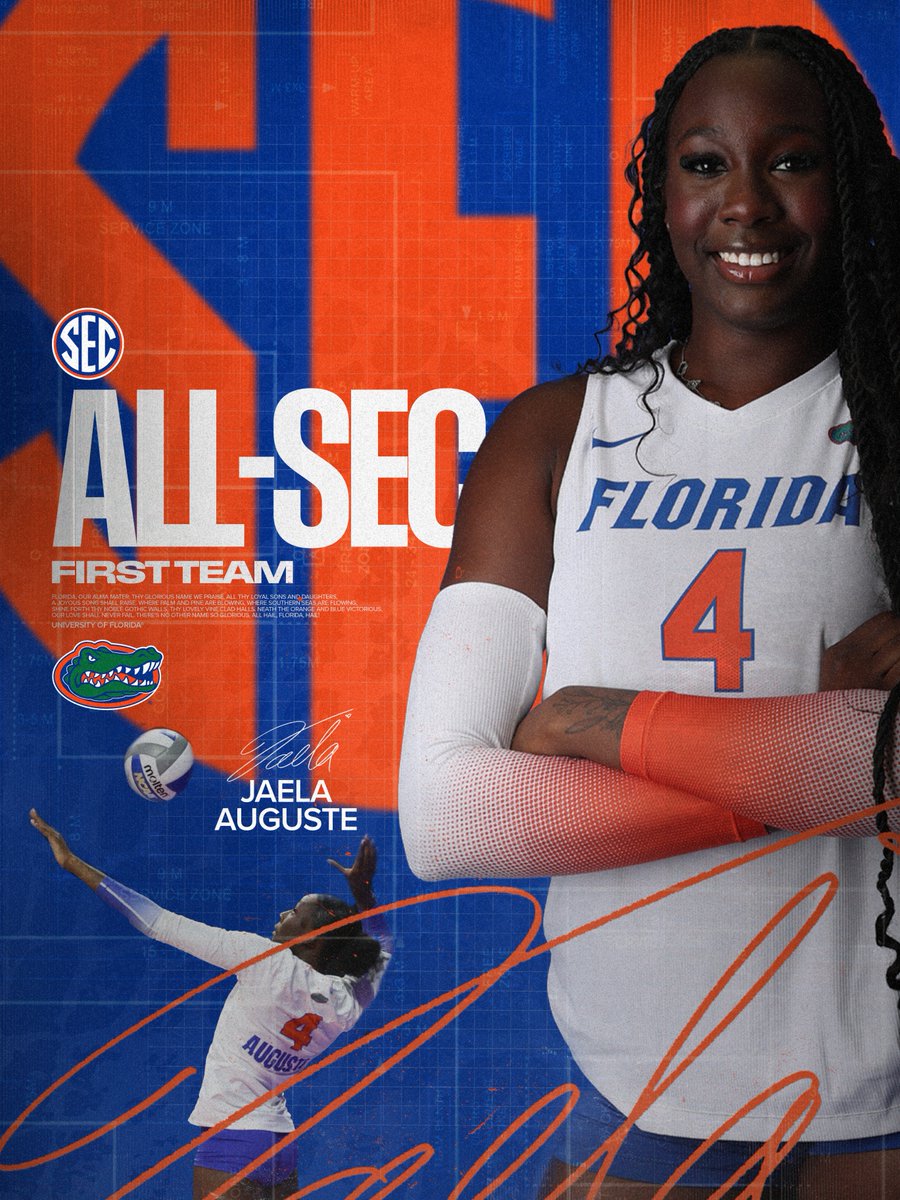 elite company 

Jaela Auguste earns her spot on the All-SEC First Team <a href="/SEC/">Southeastern Conference</a> 

ℹ️ | bit.ly/3K2JcZk