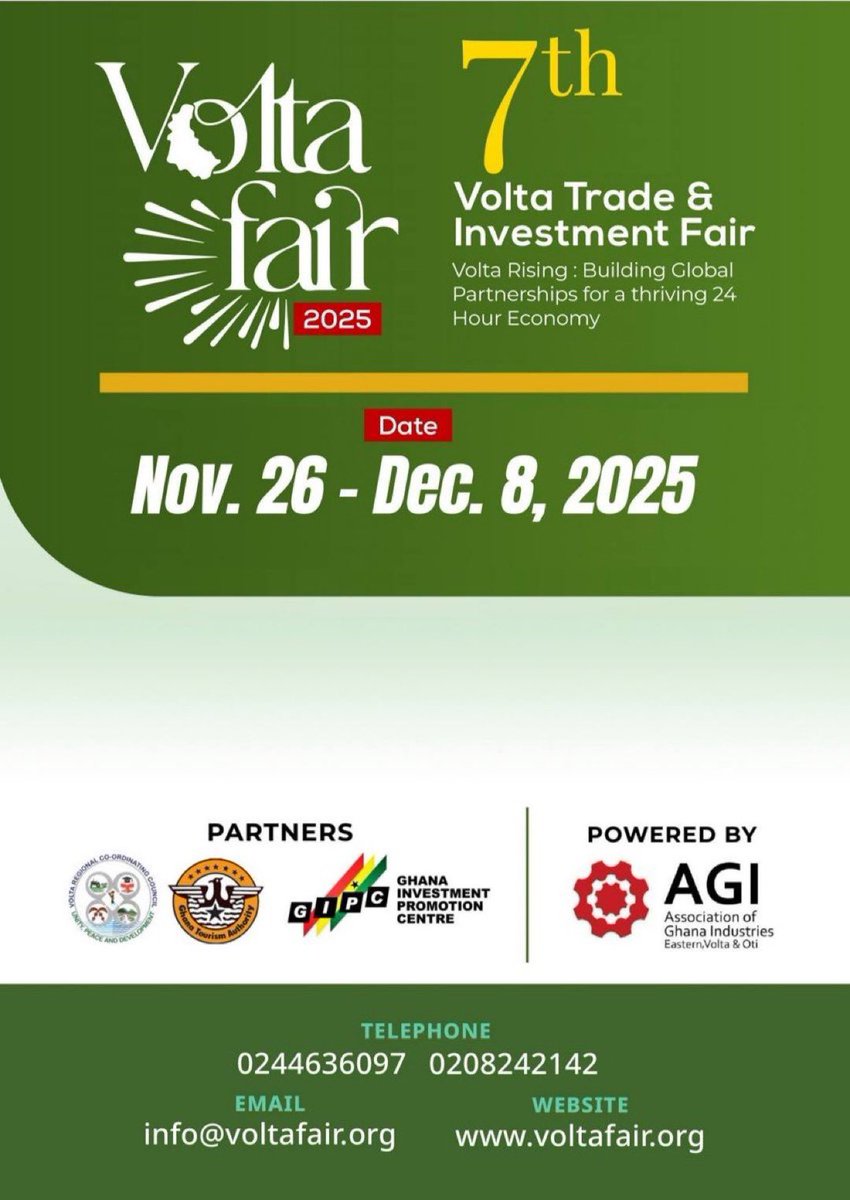 We are all attending the Volta Trade and investment fair. #Voltatrade