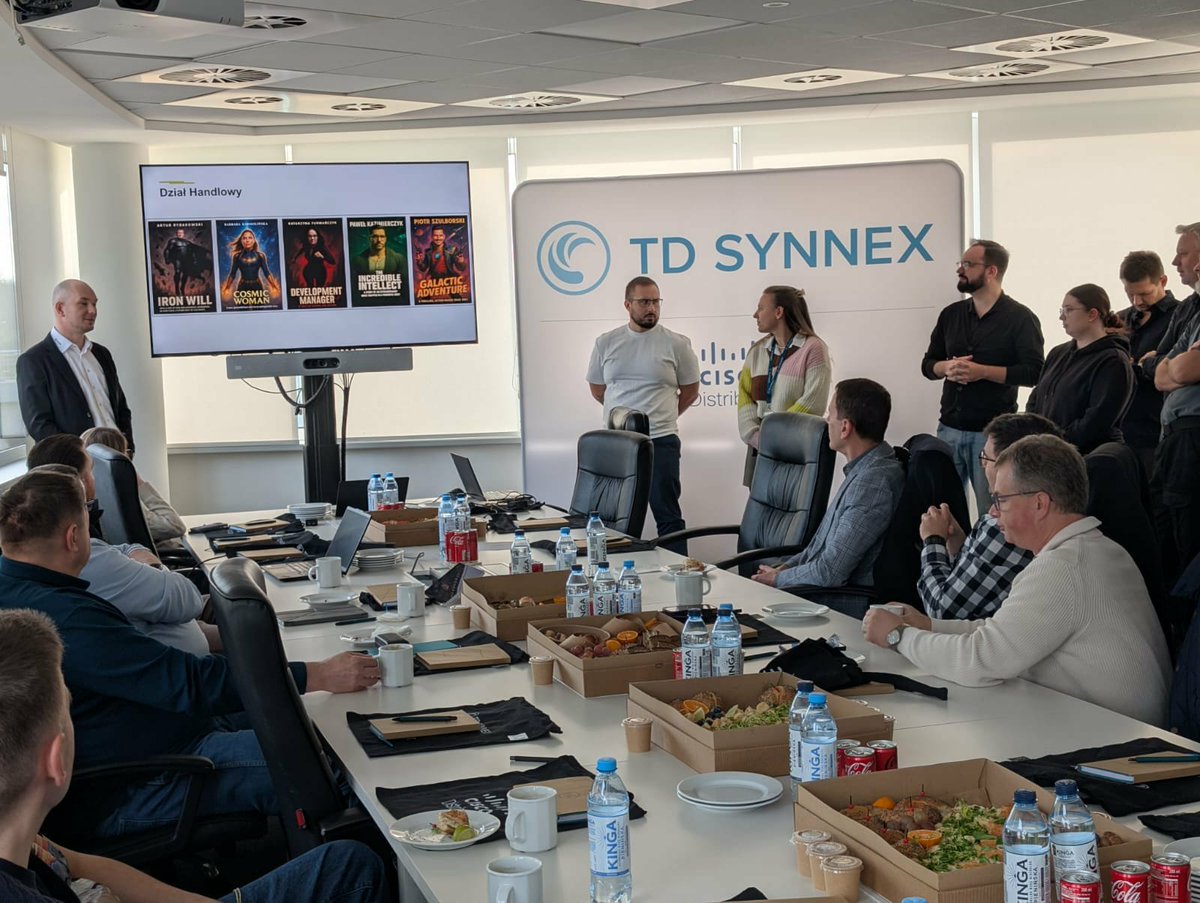 TDSYNNEXPL's tweet image. Dzisiejszy #Cisco #SMBExpressTrackBootcamp w Warszawie już za nami! Masa praktycznej wiedzy o współpracy z Cisco, #Enterprise &amp;amp; #Security, #Meraki i #Collaboration — wszystko w intensywnym, konkretnym formacie. 💼🔐🌐

#CiscoSMB #ExpressSpecialization #CiscoCertified